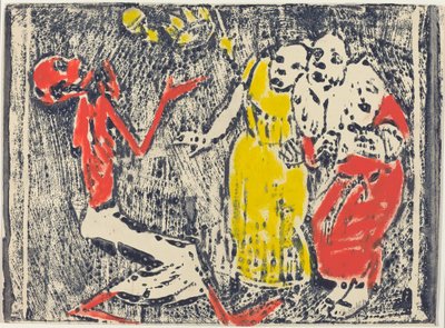 De dood als jongleur, 1918-1919 door Christian Rohlfs