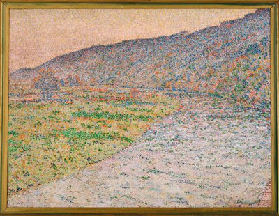 Ruhr-rivier bij Herdecke (schilderij op doek) door Christian Rohlfs