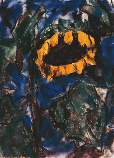 Zonnebloem door Christian Rohlfs