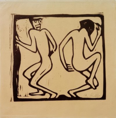Twee Dansers door Christian Rohlfs