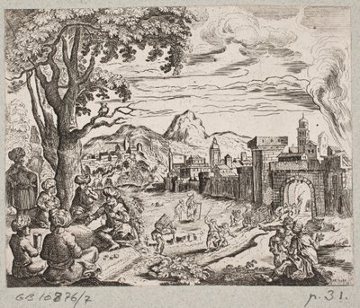 Illustratie voor Adam Olearius, “Persianischer Rosenthal von einem Sinnreichen Poeten Schich Saadi”, Schleswig 1660 door Christian Rothgiesser