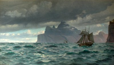 Kaap Noord, IJsland, 1884 door Christian Vigilius Blache
