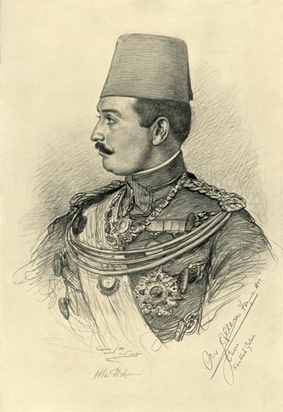 Abbas II Helmy Bey, Koubbeh Paleis, Caïro, Egypte, 1898 door Christian Wilhelm Allers