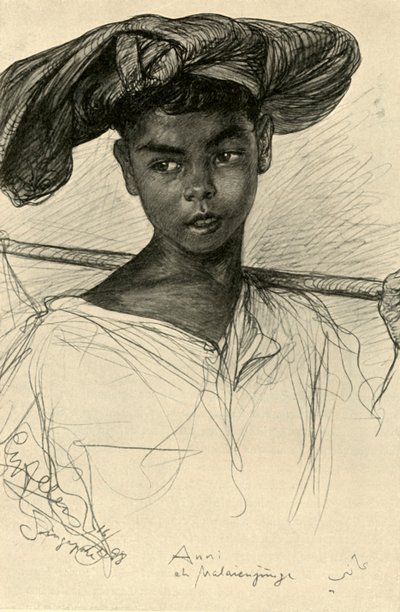 Anni - Maleisische jongen, Singapore door Christian Wilhelm Allers
