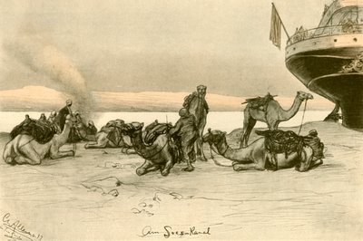 Bij het Suezkanaal door Christian Wilhelm Allers