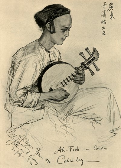 Kajuitjongen Ah-Fook aan boord van de SS Knivsberg, 1898 door Christian Wilhelm Allers
