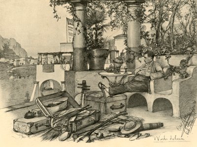 Thuis weer, 1898 door Christian Wilhelm Allers