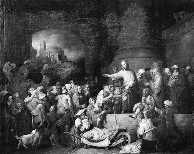 Christus geneest de zieken door Christian Wilhelm Ernst Dietrich