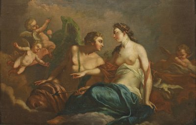 Christian Wilhelm Ernst Dietrich gen. Dietricy - Adonis en Aphrodite door Christian Wilhelm Ernst Dietrich