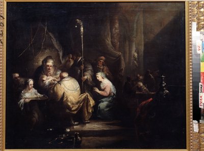De besnijdenis door Christian Wilhelm Ernst Dietrich
