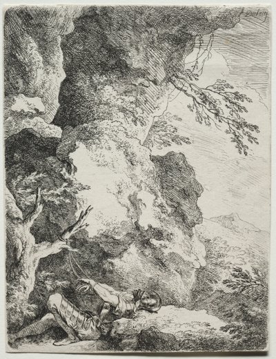 St. Willem, de kluizenaar door Christian Wilhelm Ernst Dietrich