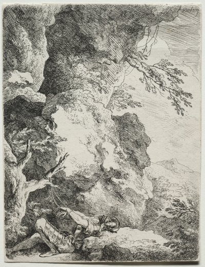 St. William, de kluizenaarheilige door Christian Wilhelm Ernst Dietrich