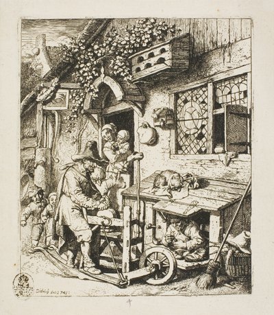De Scharenslijper door Christian Wilhelm Ernst Dietrich