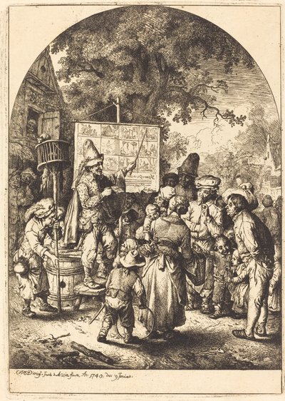 De Zanger op de Kermis door Christian Wilhelm Ernst Dietrich