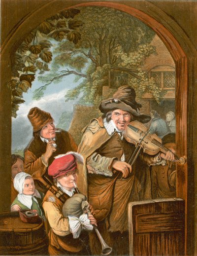 De rondtrekkende muzikanten door Christian Wilhelm Ernst Dietrich