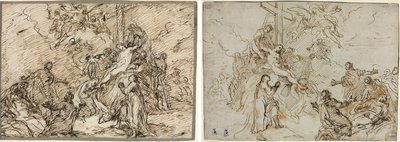 De kruisafneming (recto) en (verso) door Christian Wink