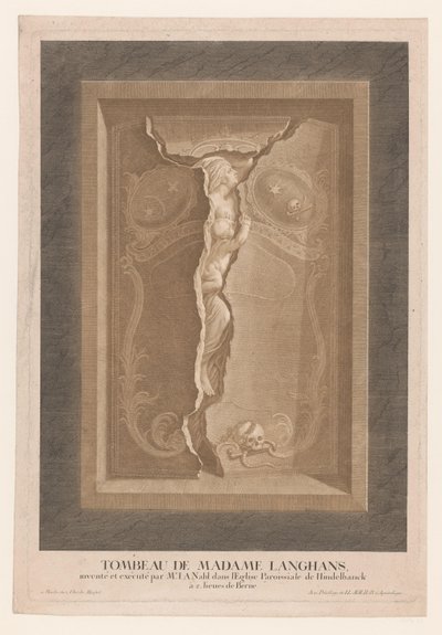 Graf van Maria Magdalena Langhans in de kerk van Hindelbank door Christian von Mechel