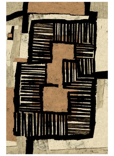 Vormen van Thuis, 2023 (monoprint) door Christina Fedyk