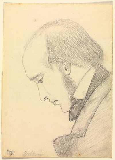 Portret van William Michael Rossetti, ca. 1853 door Christina Georgina Rossetti