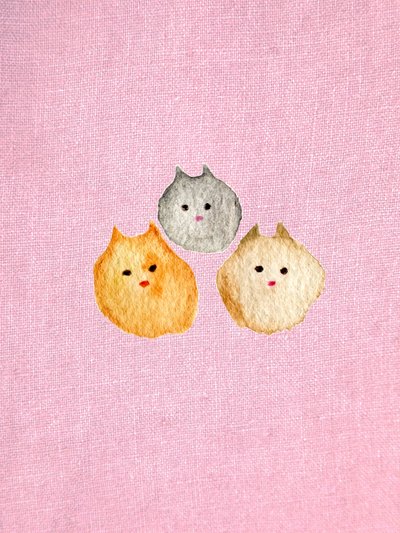 Roze kat door Christina Misuro