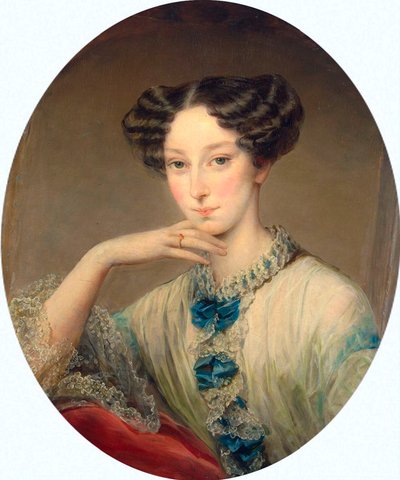 Portret van Groothertogin Maria Alexandrovna door Christina Robertson
