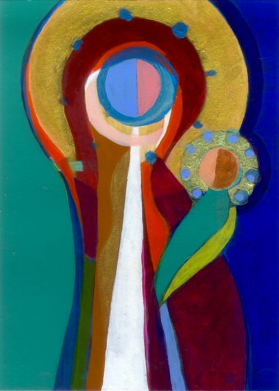 Madonna en Kind door Christina Saj