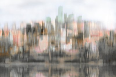 Abstract: Weerspiegeling van de stad door Christina Sillen