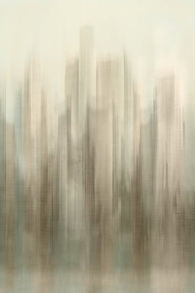 Abstracte stadsskyline door Christina Sillen