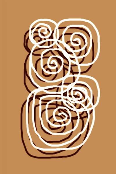 Curling: abstracte krullen door Christina Sillen