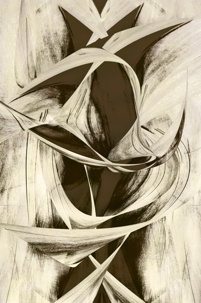 Dynamische abstracte stroming door Christina Sillen