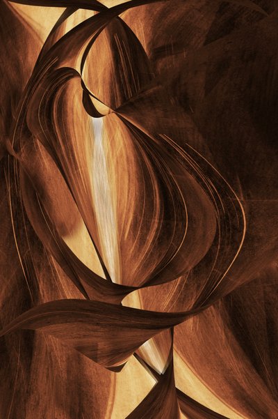 Dynamische Gouden Stroom door Christina Sillen