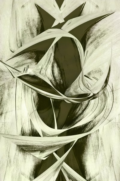 Vloeiende abstracte vormen door Christina Sillen
