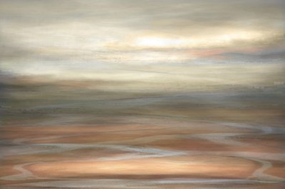 Warm abstract landschap door Christina Sillen