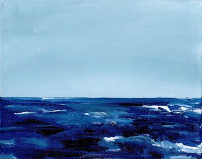 Deep Blue Horizon door Christine Lindstrom