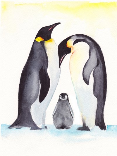 De lieve pinguïnfamilie door Christine Lindstrom