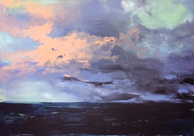 Stormachtige oceaanlucht door Christine Lindstrom