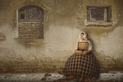 Melancholische vintage reiziger door Christine von Diepenbroek