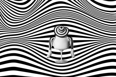 Stijlvolle Op Art-vrouw door Christine von Diepenbroek