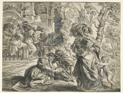 Liefdestuin (rechter blad) door Christoffel Jegher