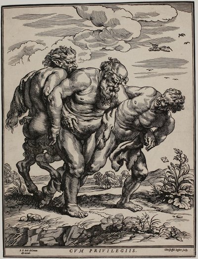 De dronken Silenus door Christoffel Jegher