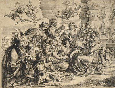 De Tuin van de Liefde linkerblok door Christoffel Jegher