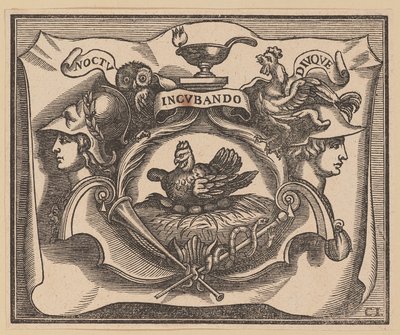 Vignet voor de Titelpagina van C. Peregrino, Principes Hollandiae et Zelandiae door Christoffel Jegher after Sir Peter Paul Rubens