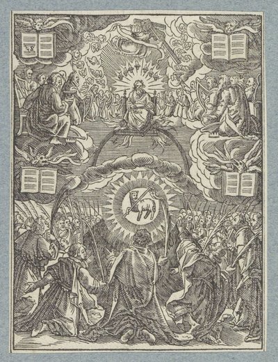 Aanbidding van het Lam Gods door Christoffel van Sichem (II)