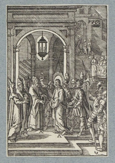 Christus voor Annas door Christoffel van Sichem (II)