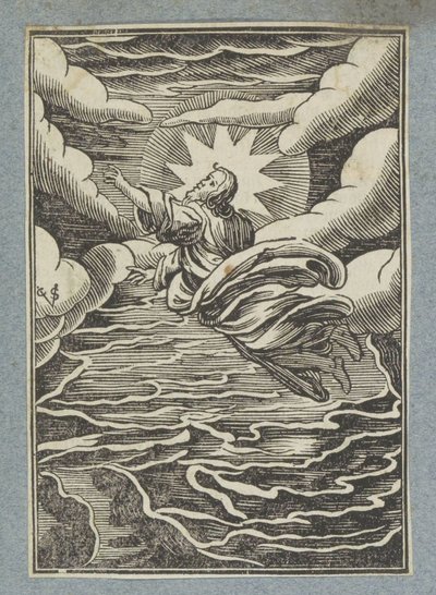 Eerste scheppingsdag: scheiding tussen licht en duisternis door Christoffel van Sichem (II)