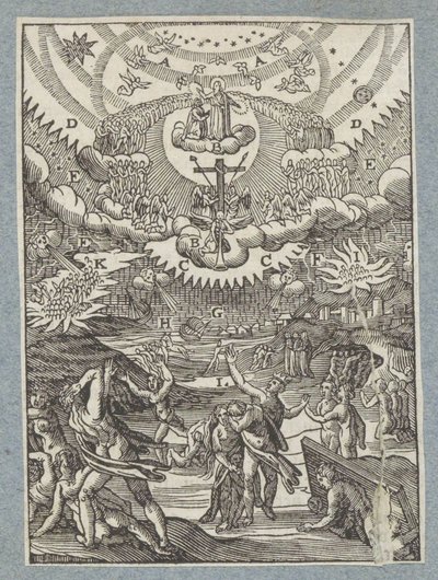 Enorme verschrikkingen op aarde voorafgaand aan het Laatste Oordeel door Christoffel van Sichem (II)