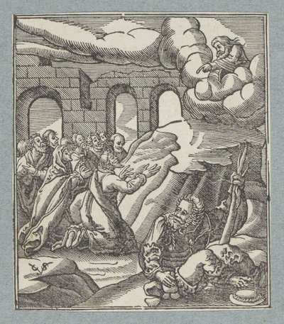 Hulpgeroep van Israëlieten gehoord door God de Vader door Christoffel van Sichem (II)