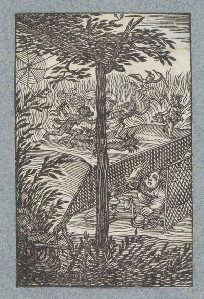Kind gevangen in de netten van de Dood door Christoffel van Sichem (II)