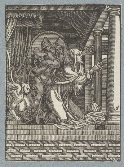 Koning van Nineve doet boete door Christoffel van Sichem (II)