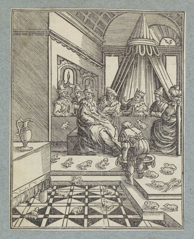 Plaag van de kikkers door Christoffel van Sichem (II)